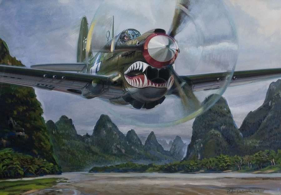 P-40 Warhawk puzzle online ze zdjęcia