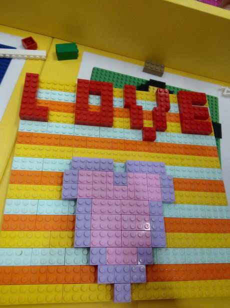 Lego love puzzle ze zdjęcia