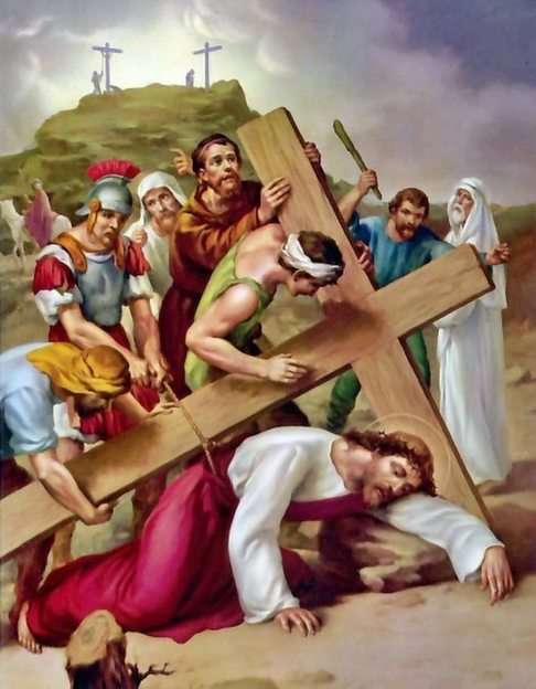 Upadek Jezusa puzzle online