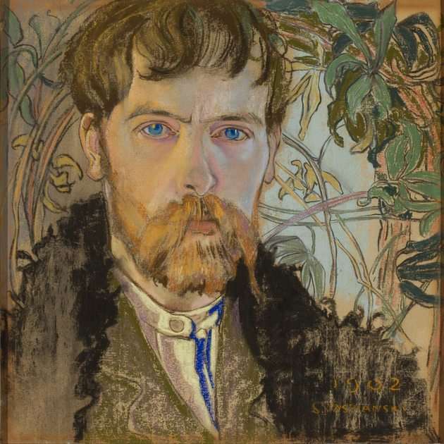 Autoportret - Stanisław Wyspiański puzzle online ze zdjęcia