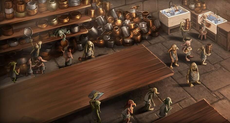 Kuchnia Hogwartu puzzle online ze zdjęcia
