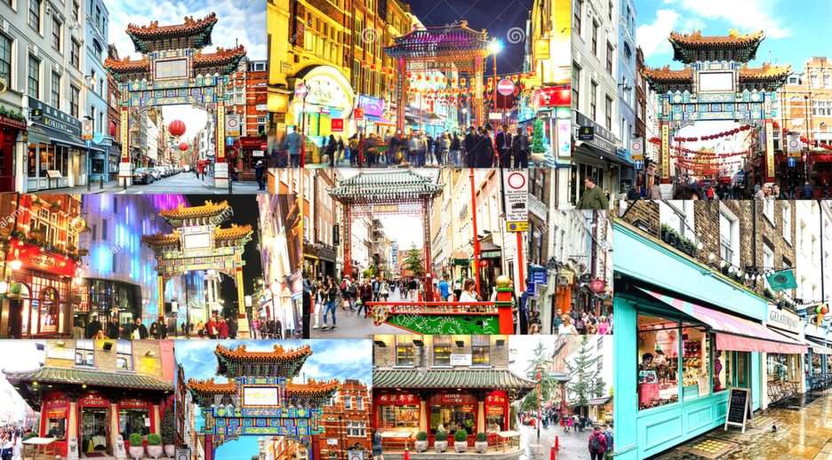 Londyn-chinatown puzzle online ze zdjęcia