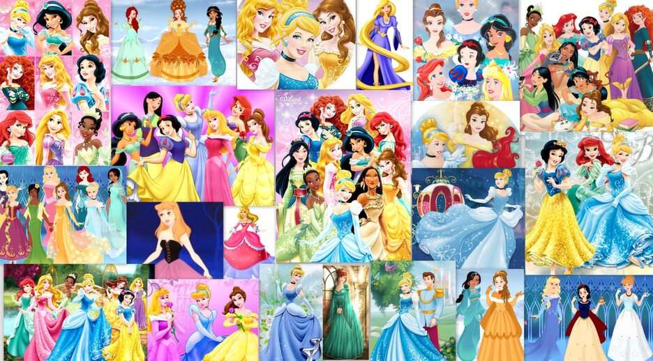 bajkowe księżniczki puzzle online ze zdjęcia