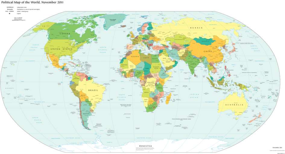 Puzzle mapy świata puzzle online
