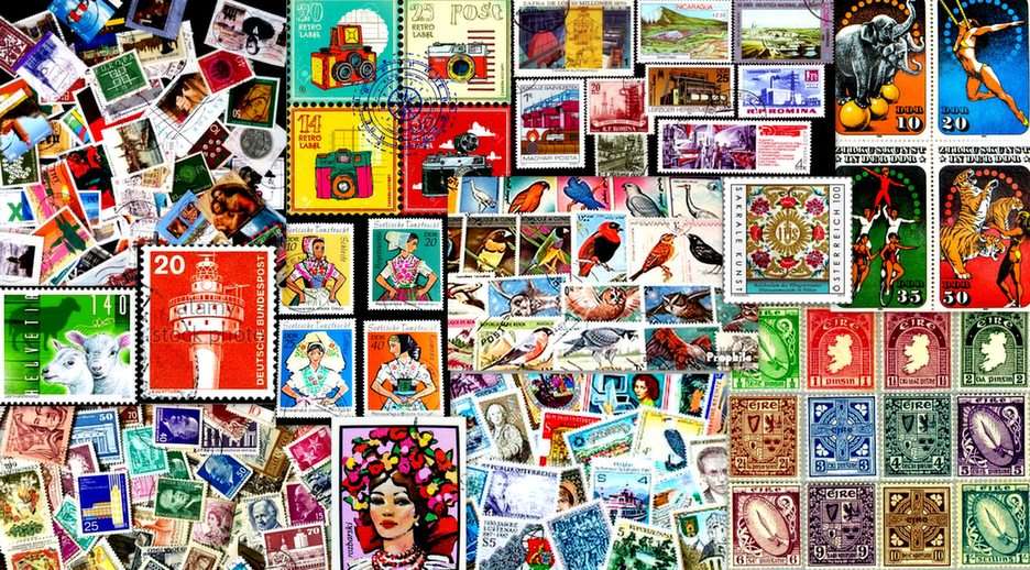 znaczki puzzle