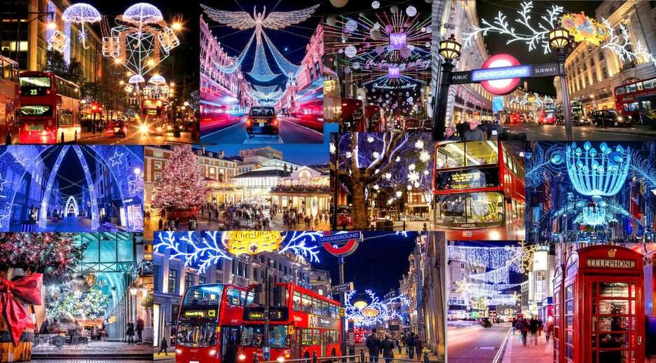 Londyn-świąteczny puzzle online ze zdjęcia