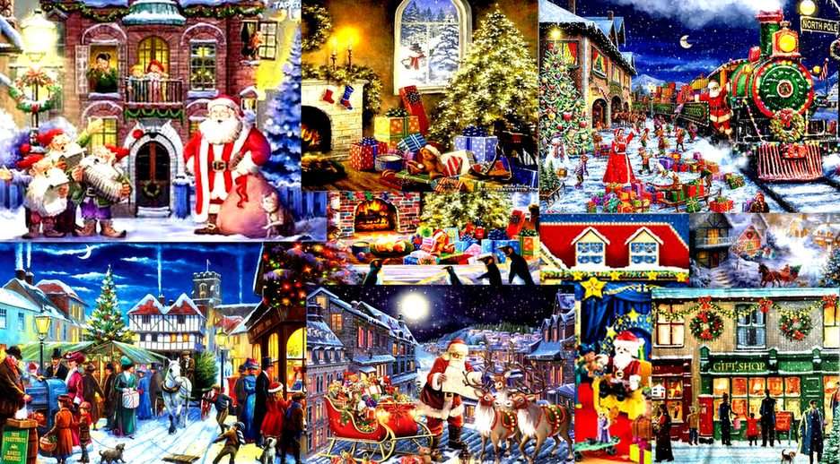 świąteczne obrazki puzzle online