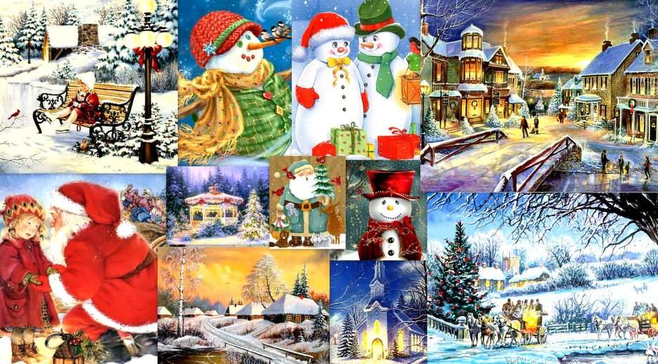 świąteczne obrazki puzzle online ze zdjęcia