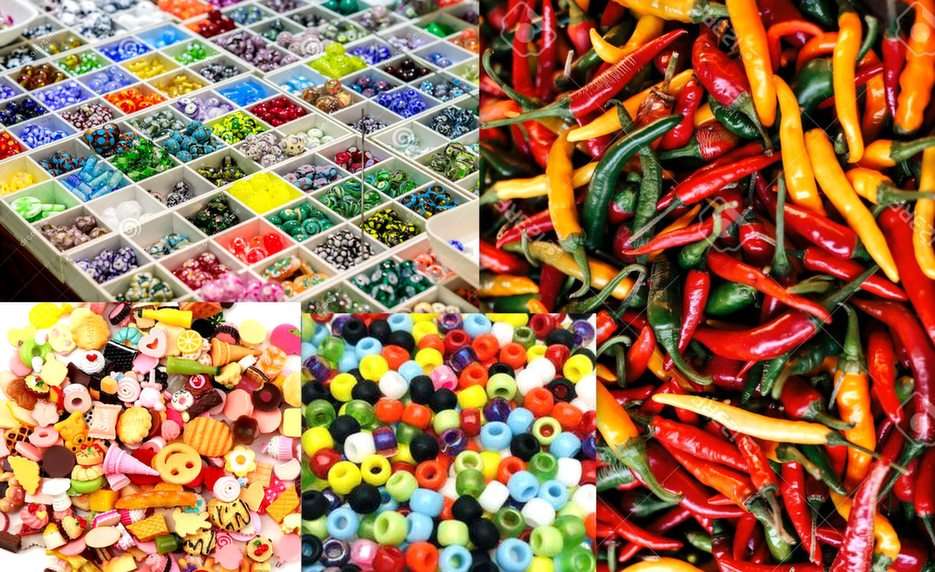 kolorowy  mix puzzle online ze zdjęcia