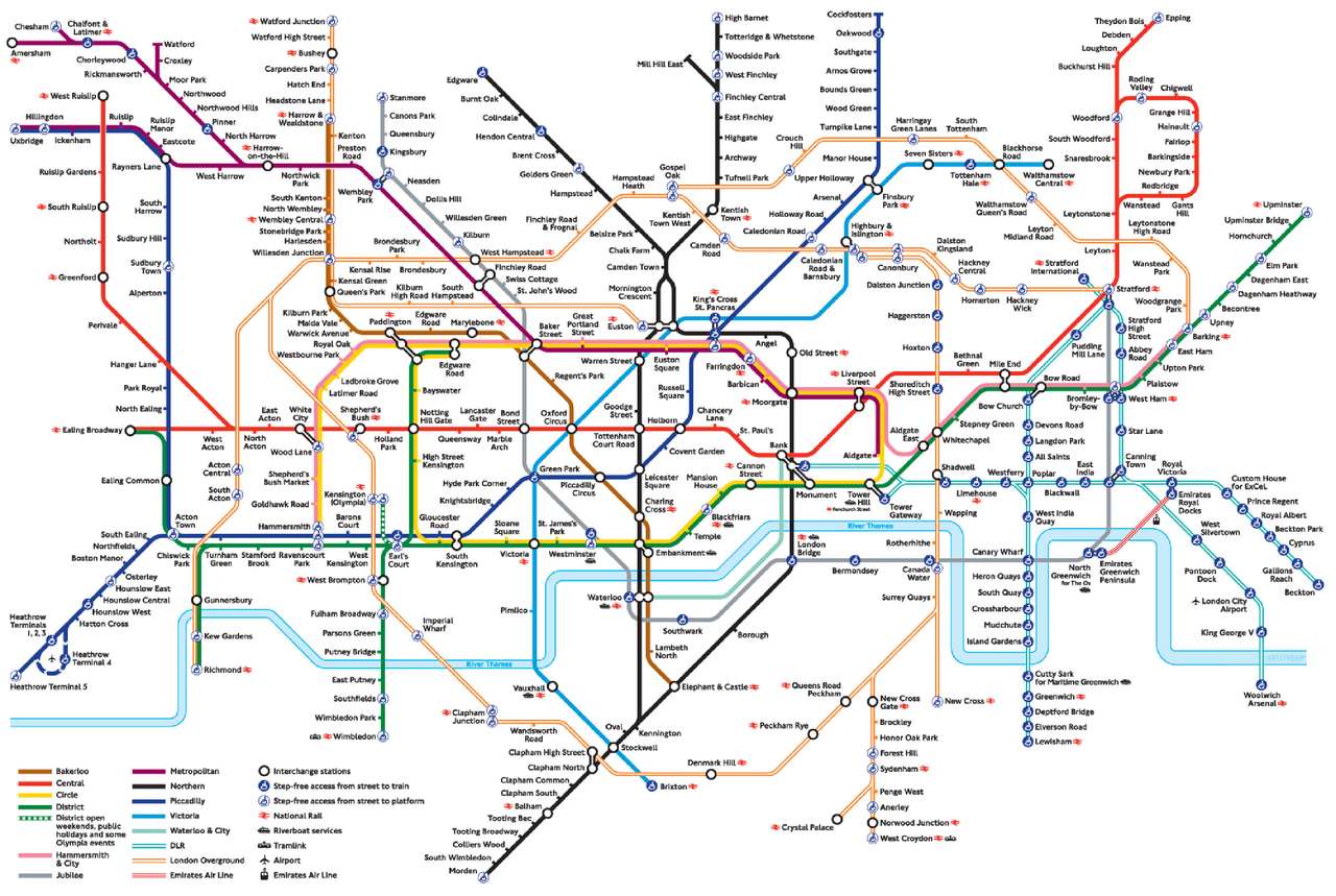 londyńskie metro puzzle online
