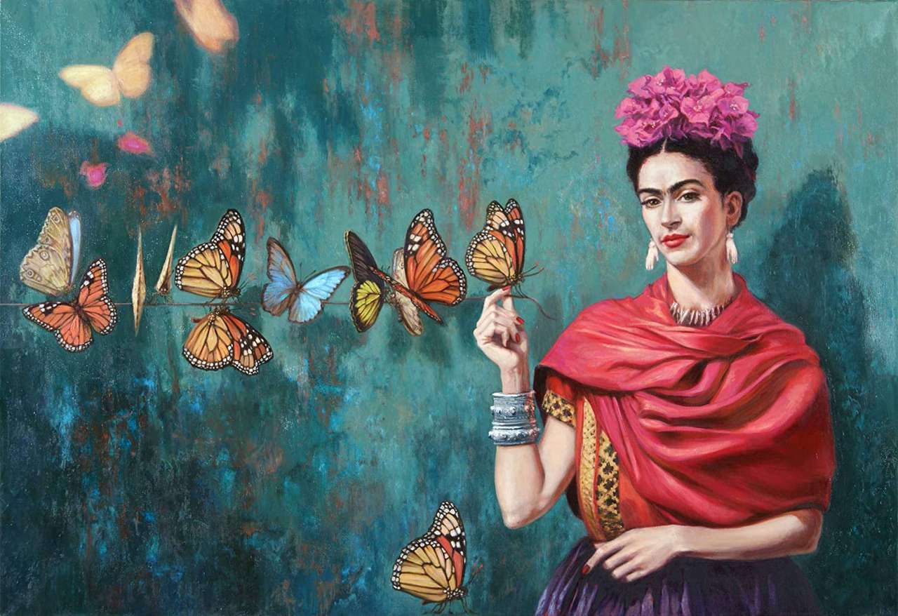 Frida Kahlo puzzle ze zdjęcia