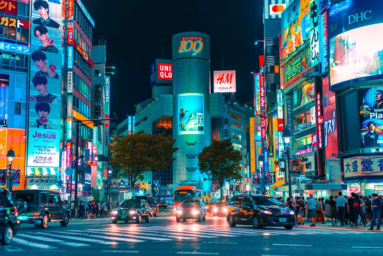 japonia miasto puzzle ze zdjęcia