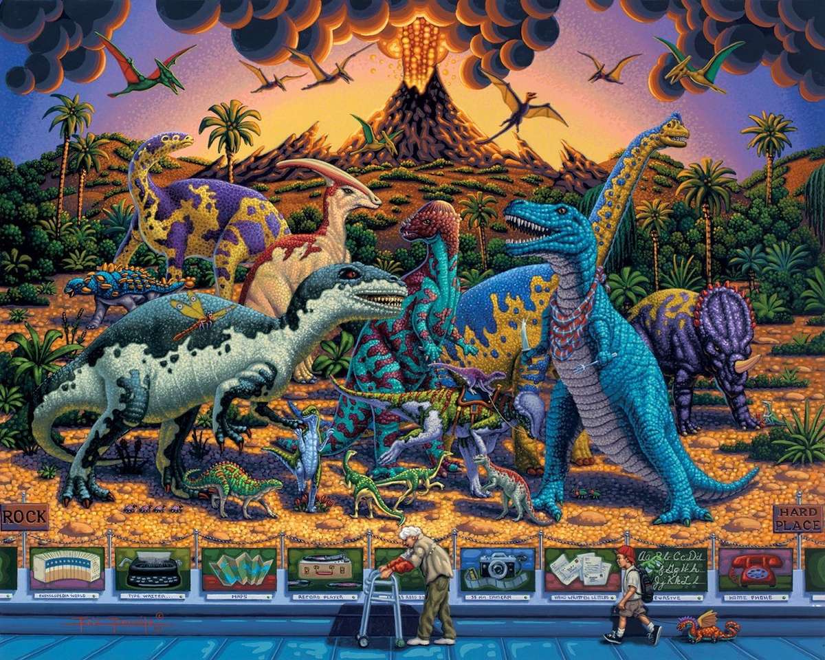 Puzzle dinozaurów puzzle online ze zdjęcia