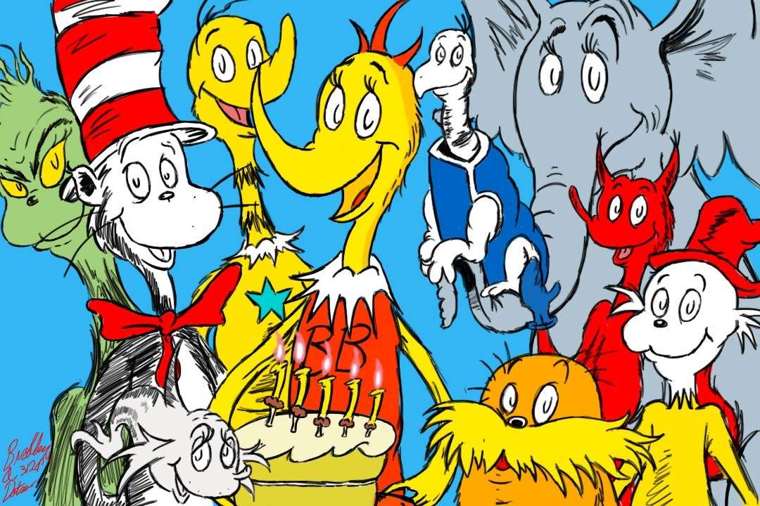 dr. urodziny Seussa puzzle online