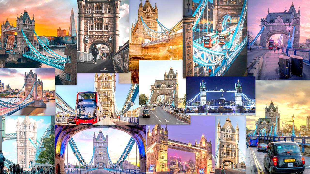 LONDYN-KOLAŻ puzzle online ze zdjęcia