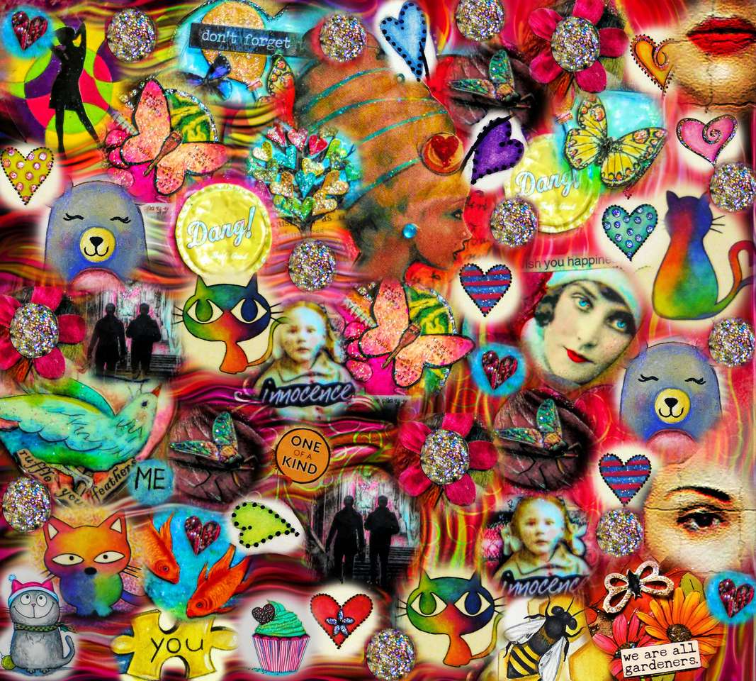 Kolorowy chaos puzzle online ze zdjęcia