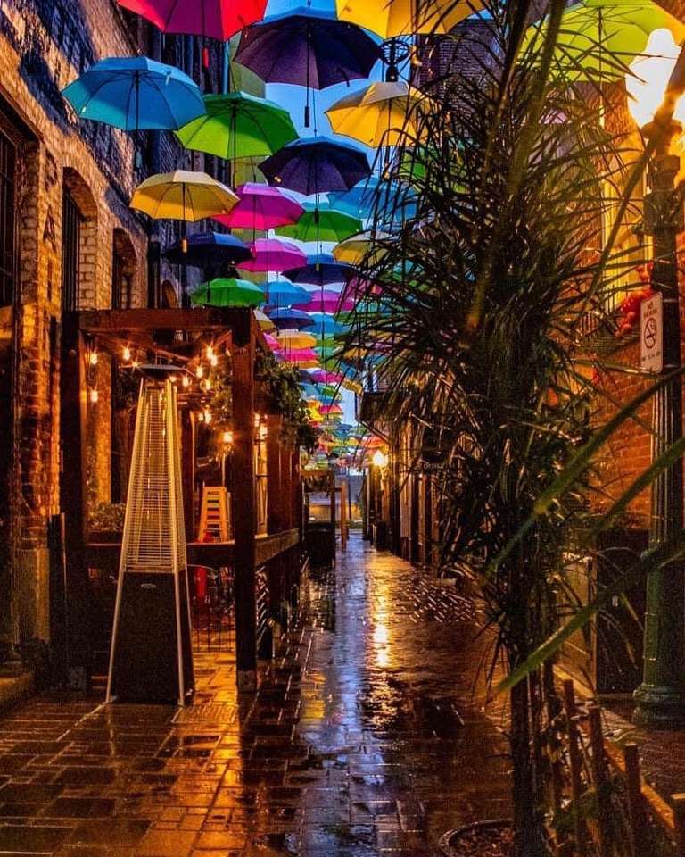 Krople deszczu na moim parasolu puzzle online