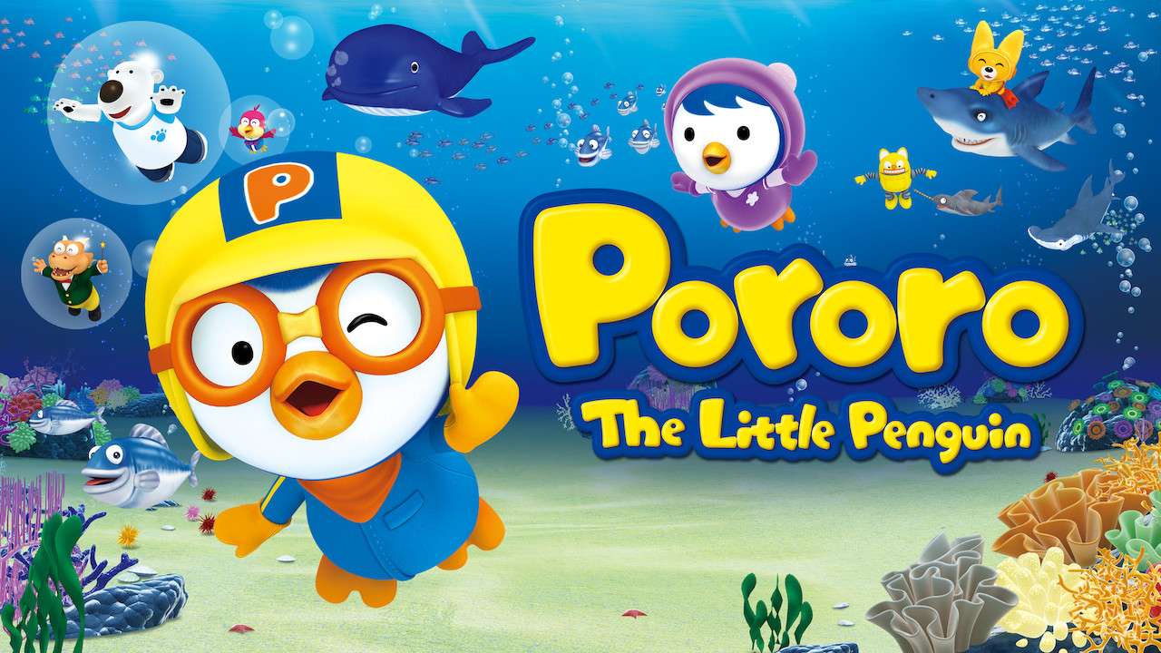 pływanie Pororo puzzle online ze zdjęcia