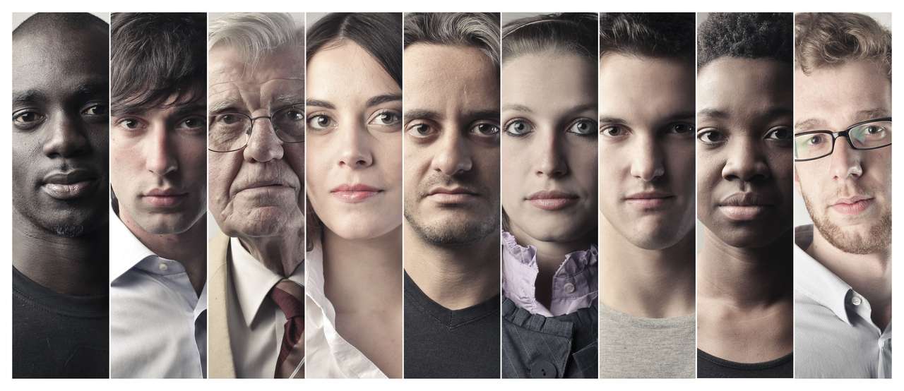 Ludzkie twarze puzzle online ze zdjęcia