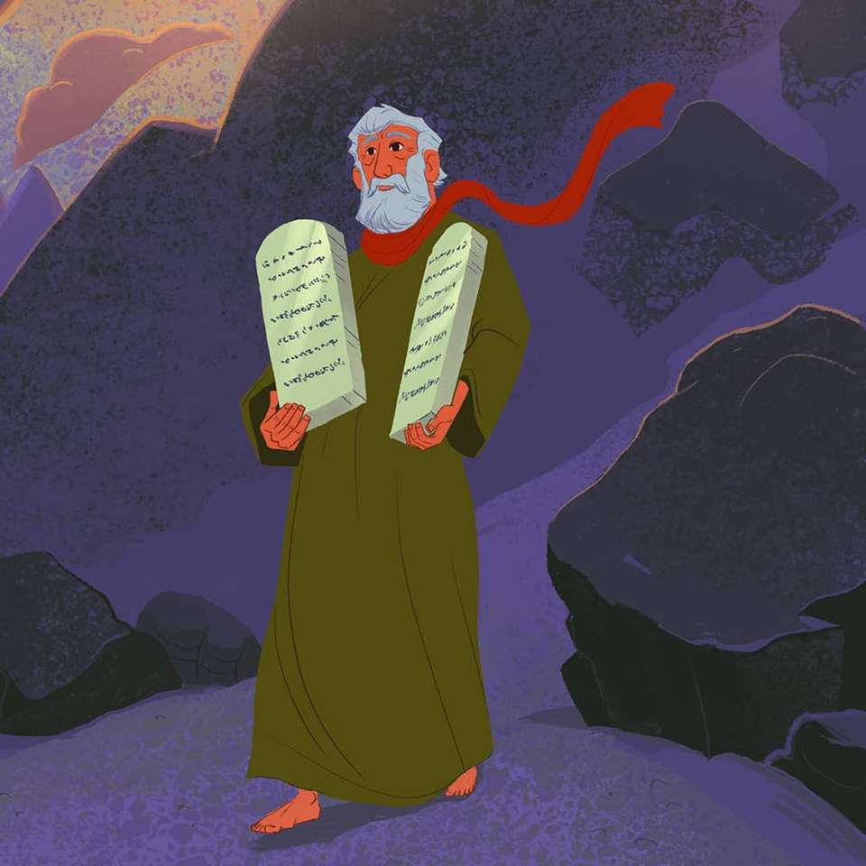 Moise şi Cele 10 porcici puzzle