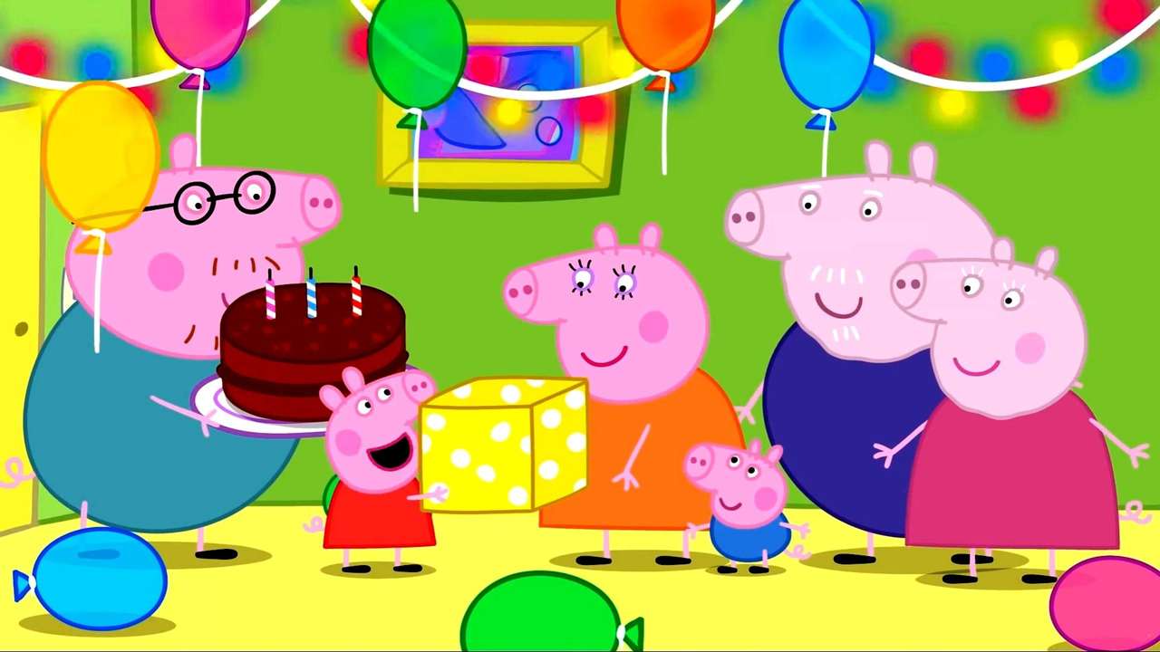 peppa feast. puzzle online