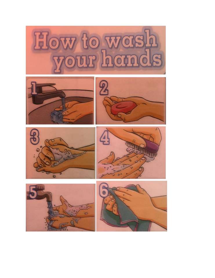 Jak myć ręce puzzle online