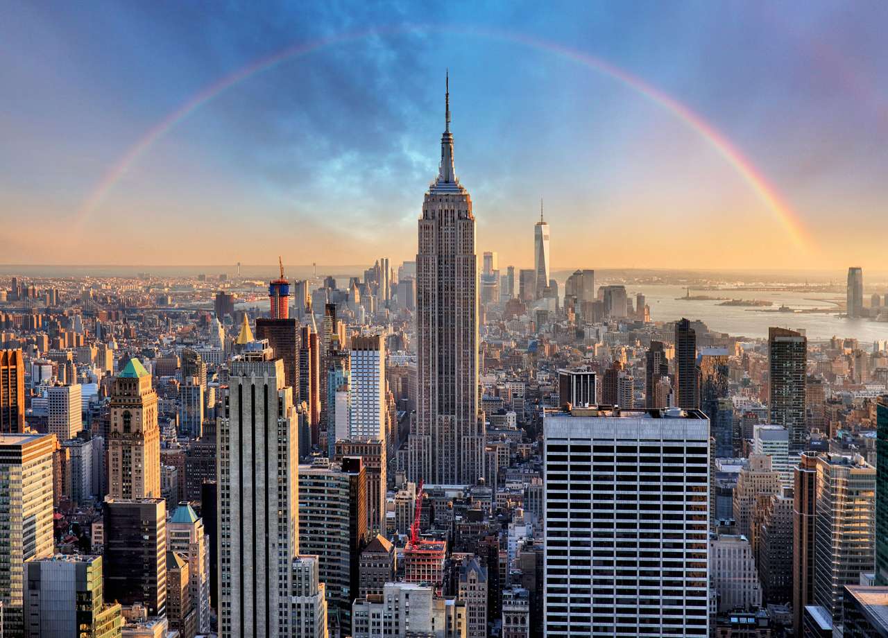 Tęcza nad Empire State Building puzzle online