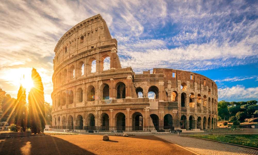 Włochy Coliseum. puzzle online ze zdjęcia