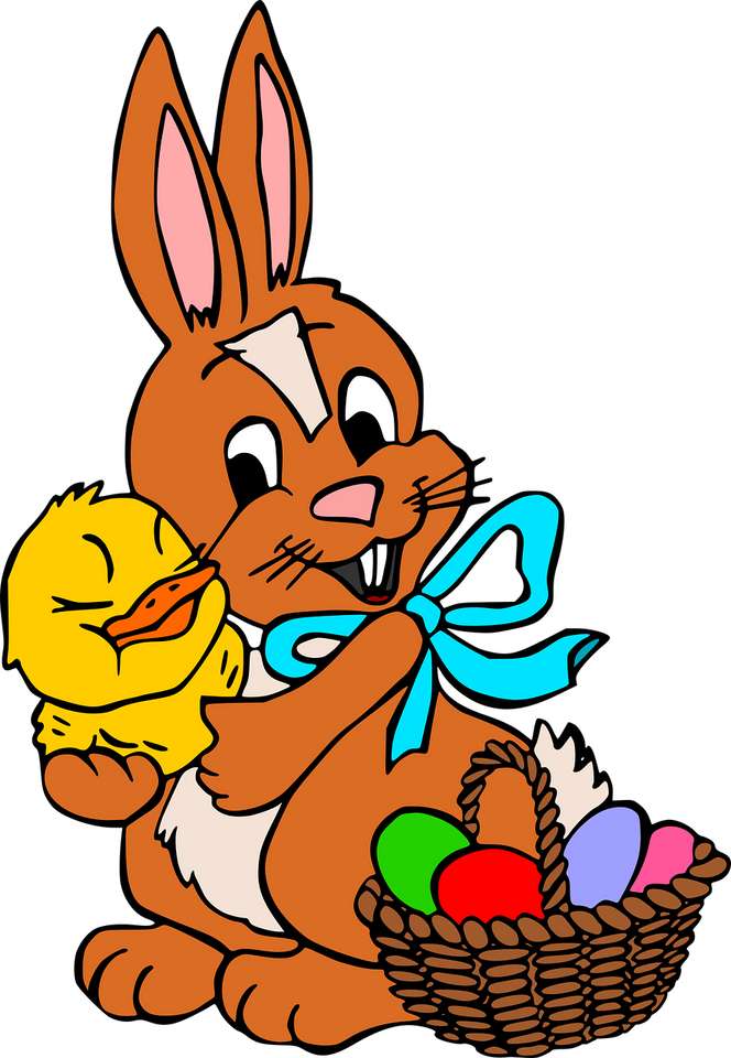 Wielkanocny króliczek puzzle online