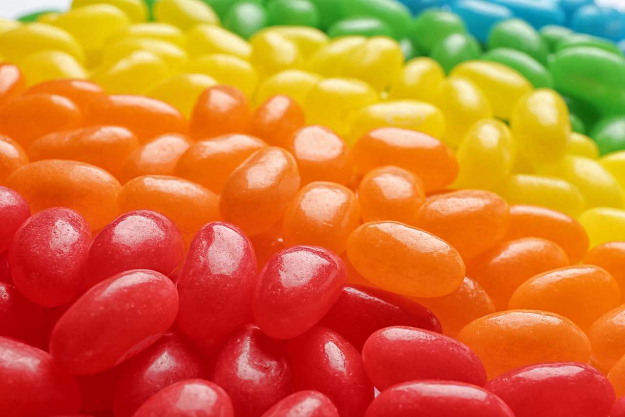 Kolorowe słodycze puzzle online