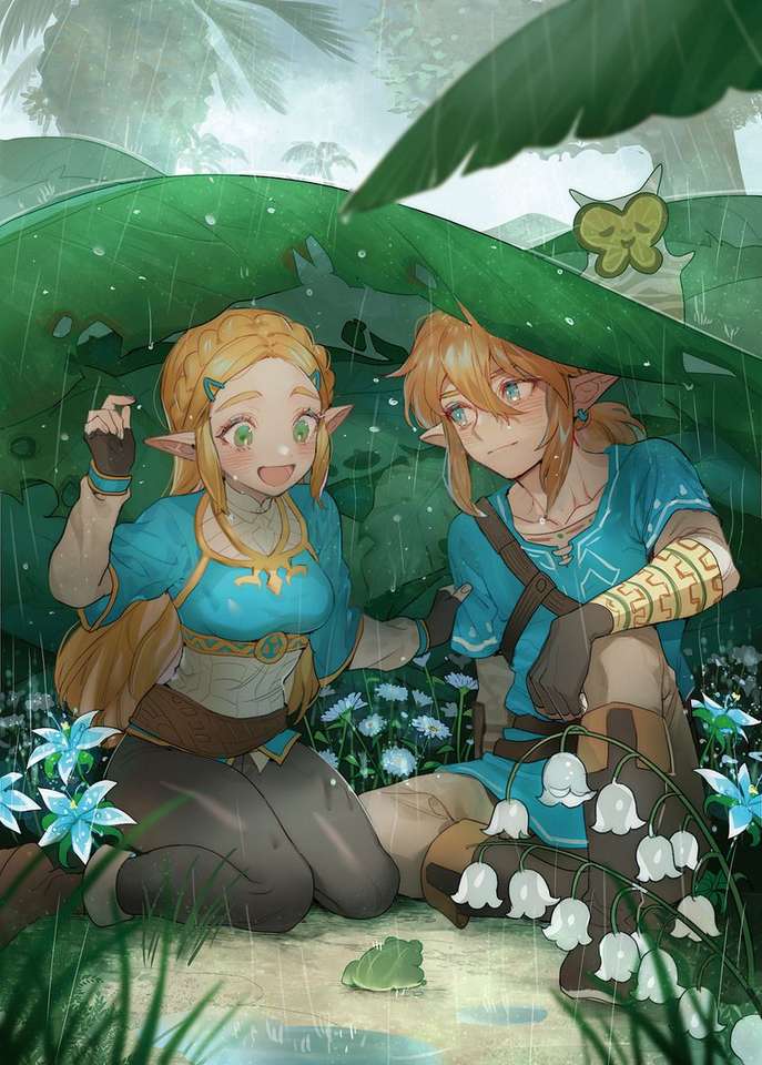 Link i Zelda. puzzle online
