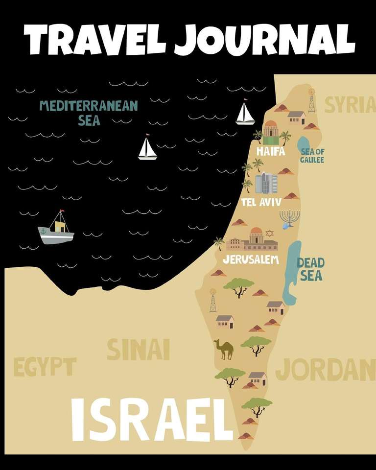 Mapa Izraela puzzle