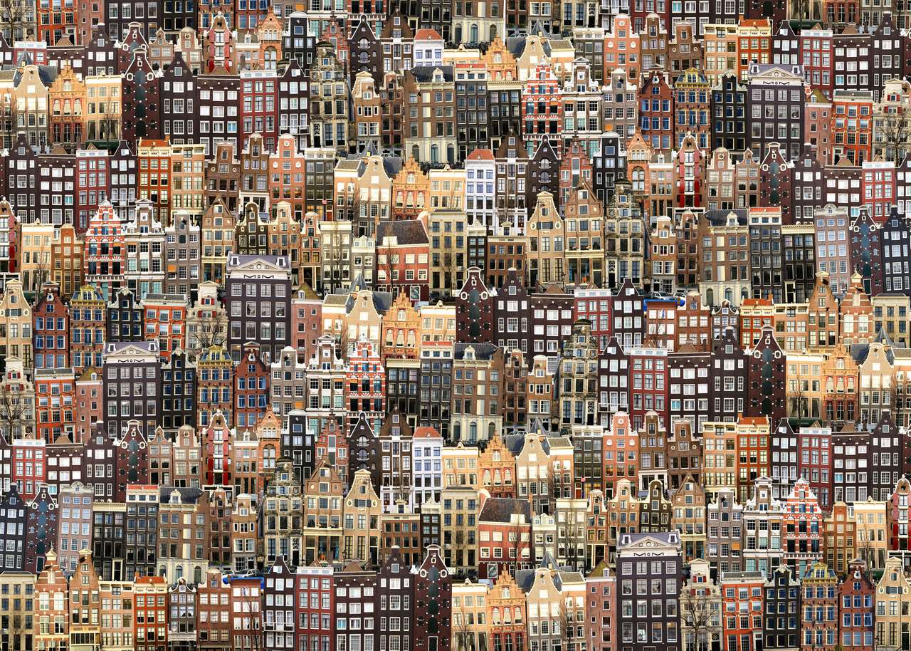 Setki domów w Amsterdamie puzzle online