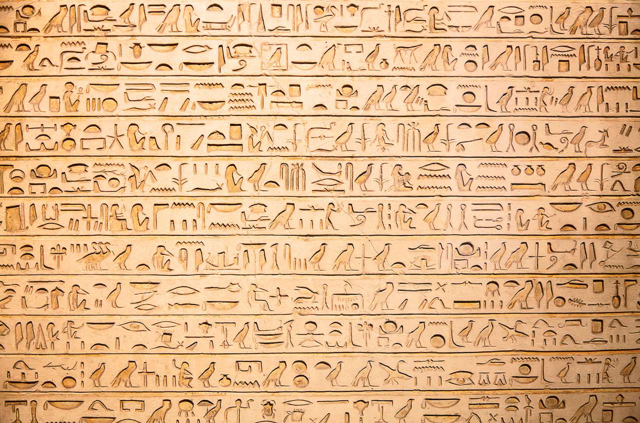Egipskie hieroglify puzzle online