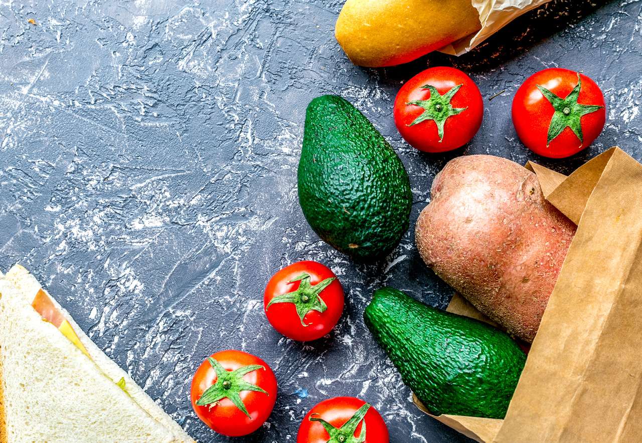 owoce i warzywa puzzle online ze zdjęcia
