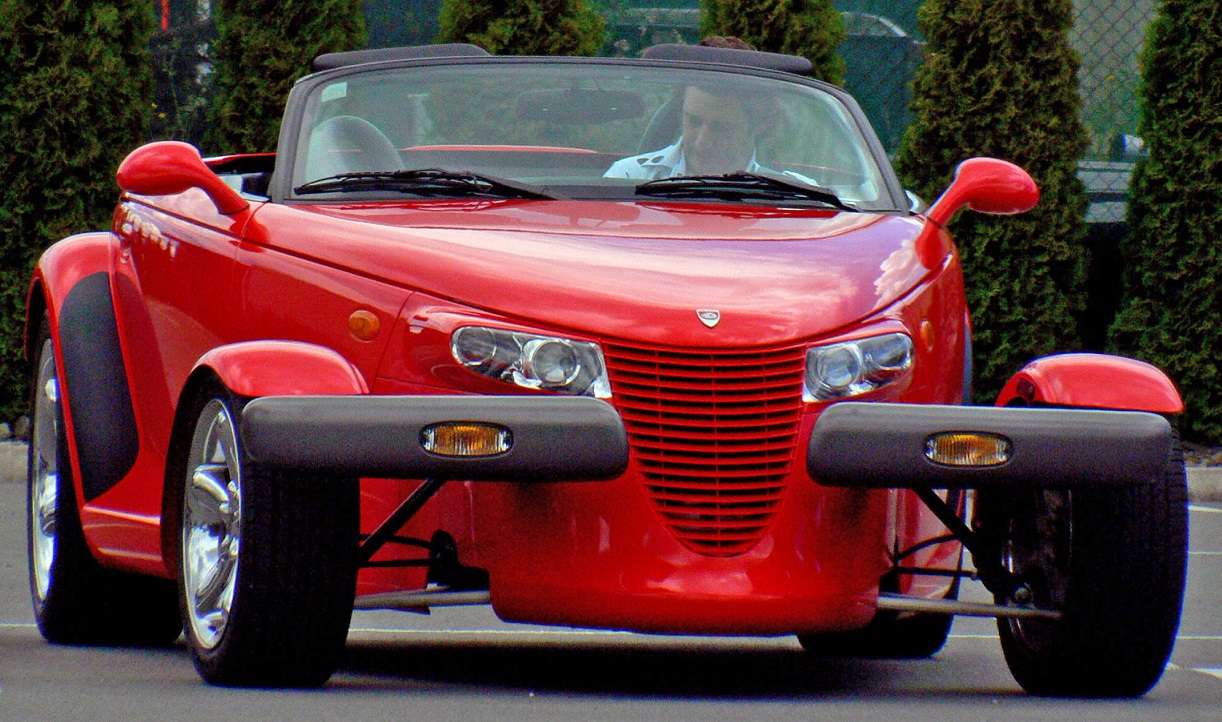 Chrysler PT Cruiser Cabrio - Red puzzle online ze zdjęcia