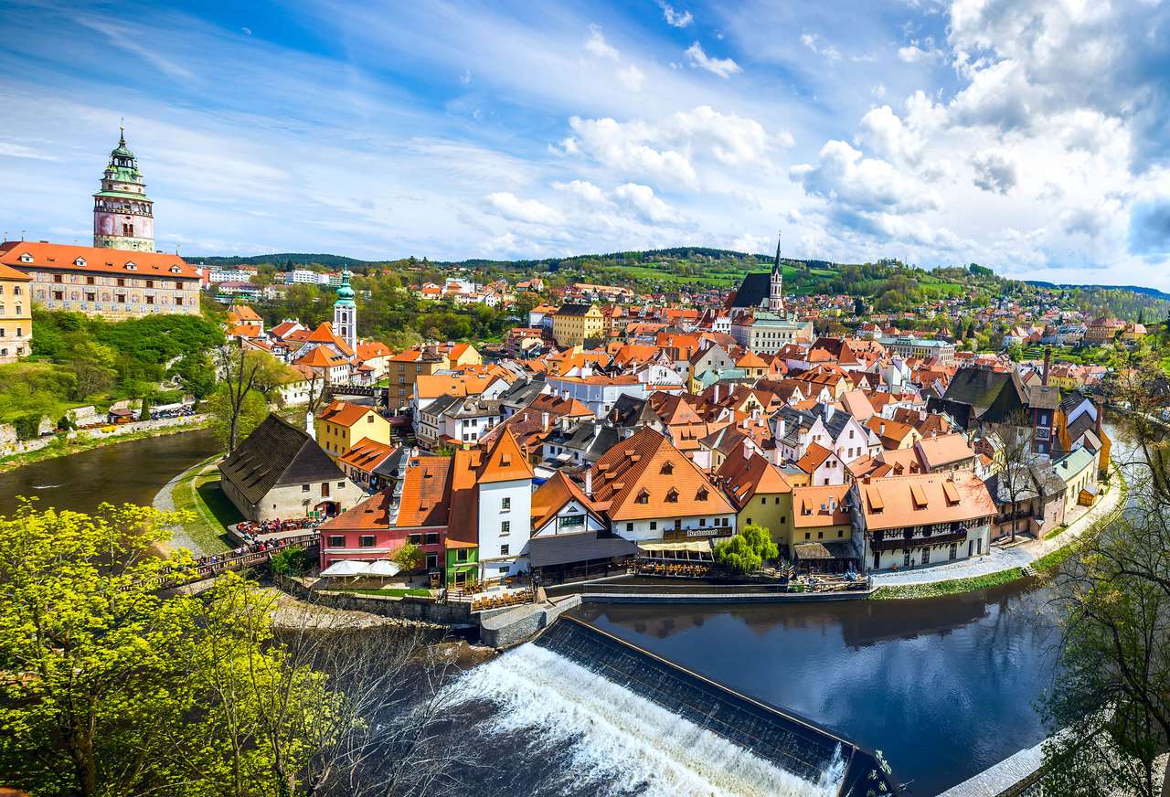 miasto w Czechach puzzle ze zdjęcia