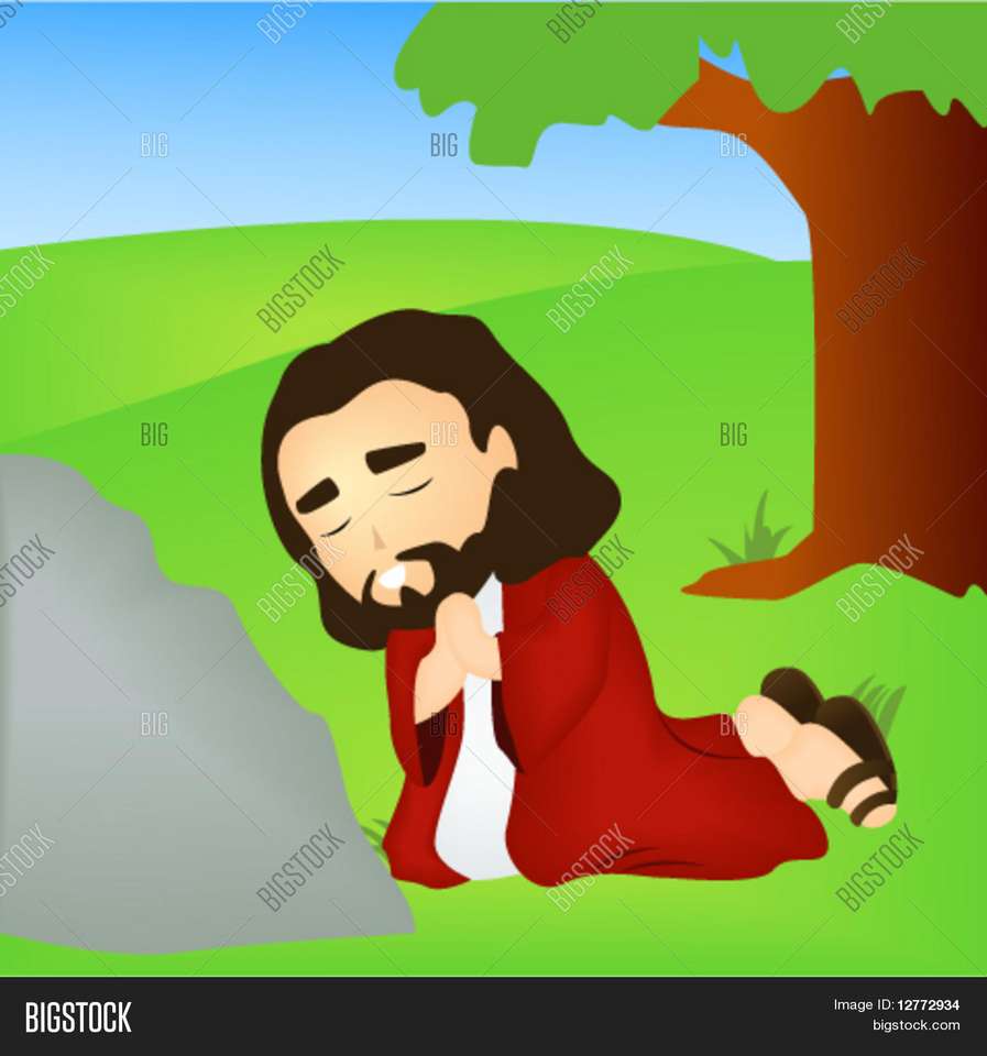 Modlitwa Jezusa puzzle online ze zdjęcia