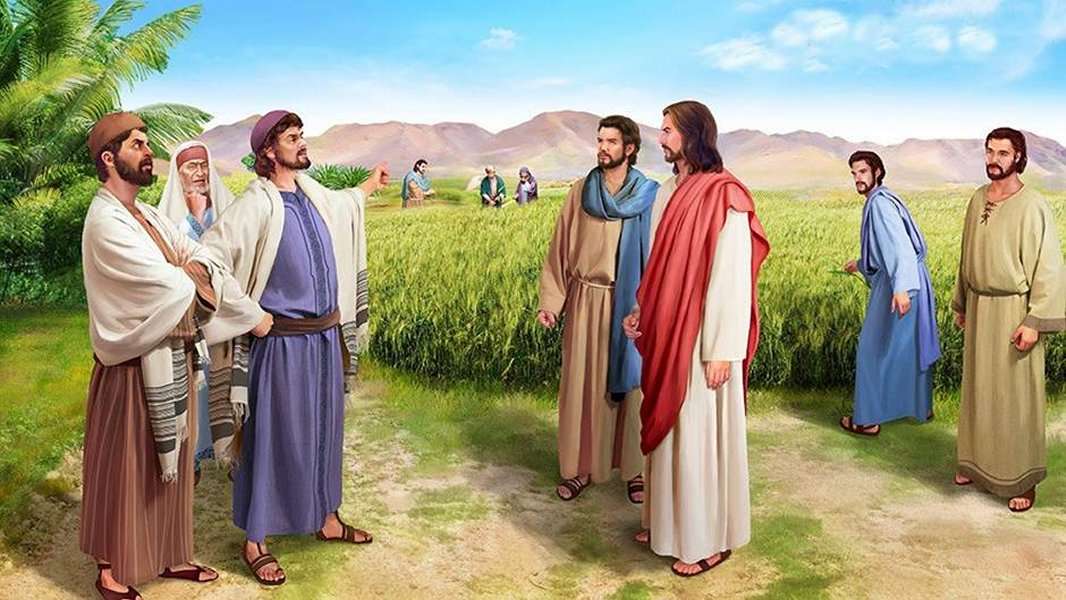 Jezus na polu polskim w dzień szabatu puzzle online