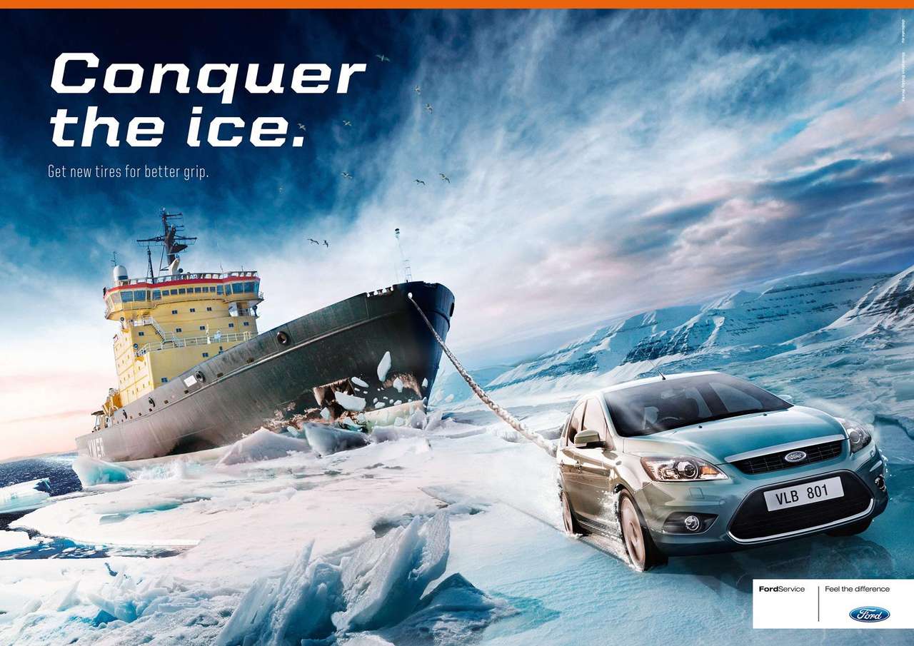 Ford - Lód łodzi puzzle online
