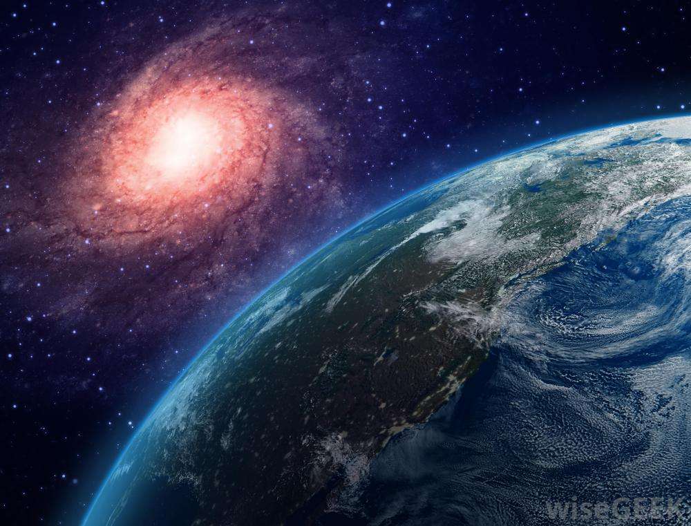 Ziemia i galaktyka według wizji puzzle online ze zdjęcia