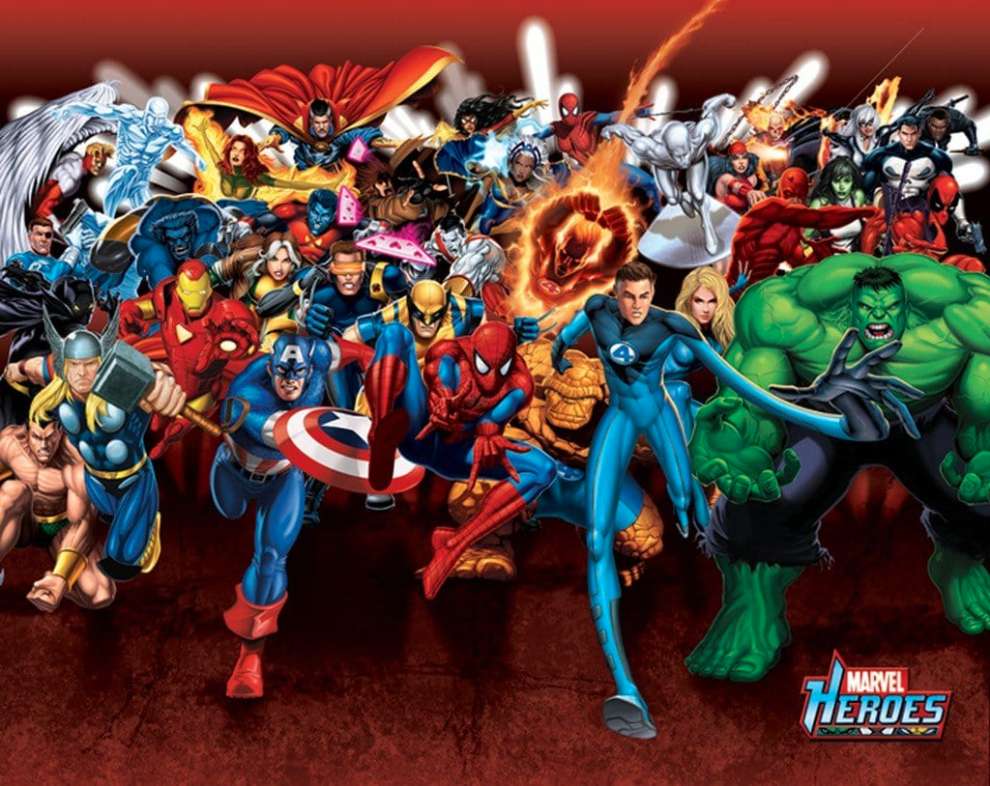 superbohaterowie puzzle online ze zdjęcia