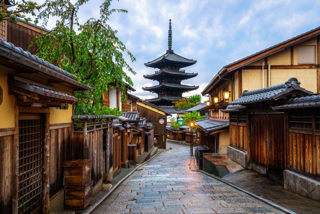 Pagoda Yasaka w Kioto puzzle online ze zdjęcia