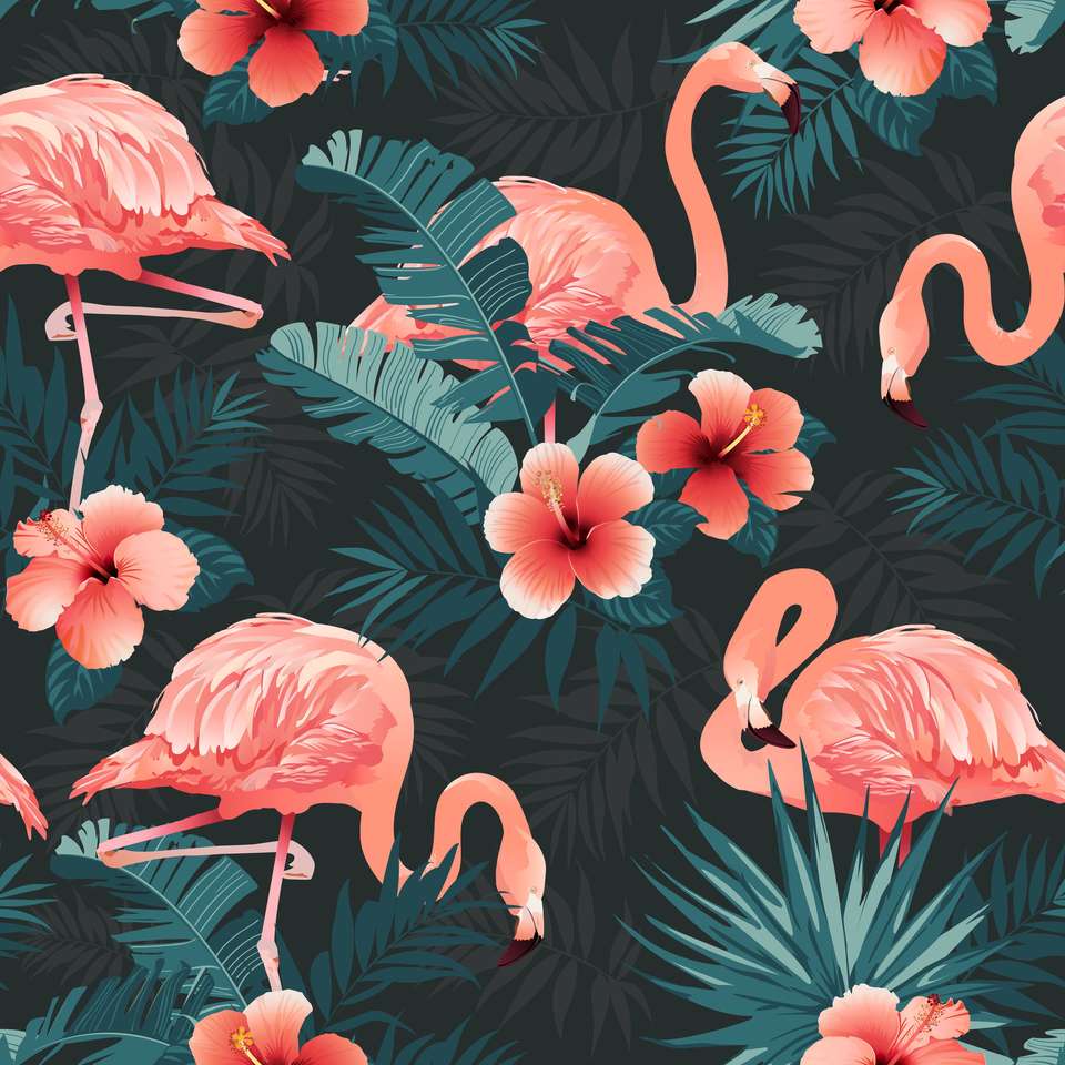 Piękny flamingo. puzzle ze zdjęcia