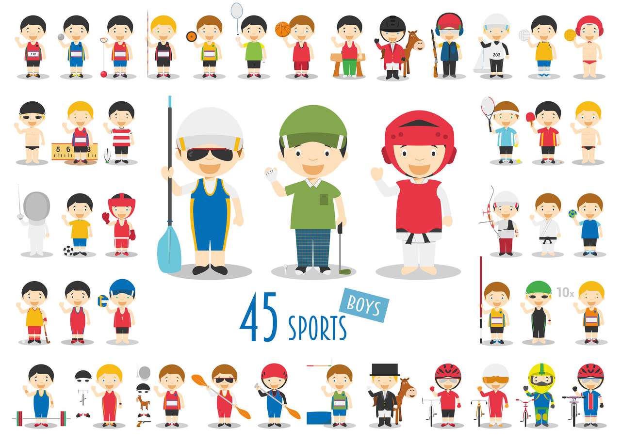 45 Różnicy Sports. puzzle online ze zdjęcia