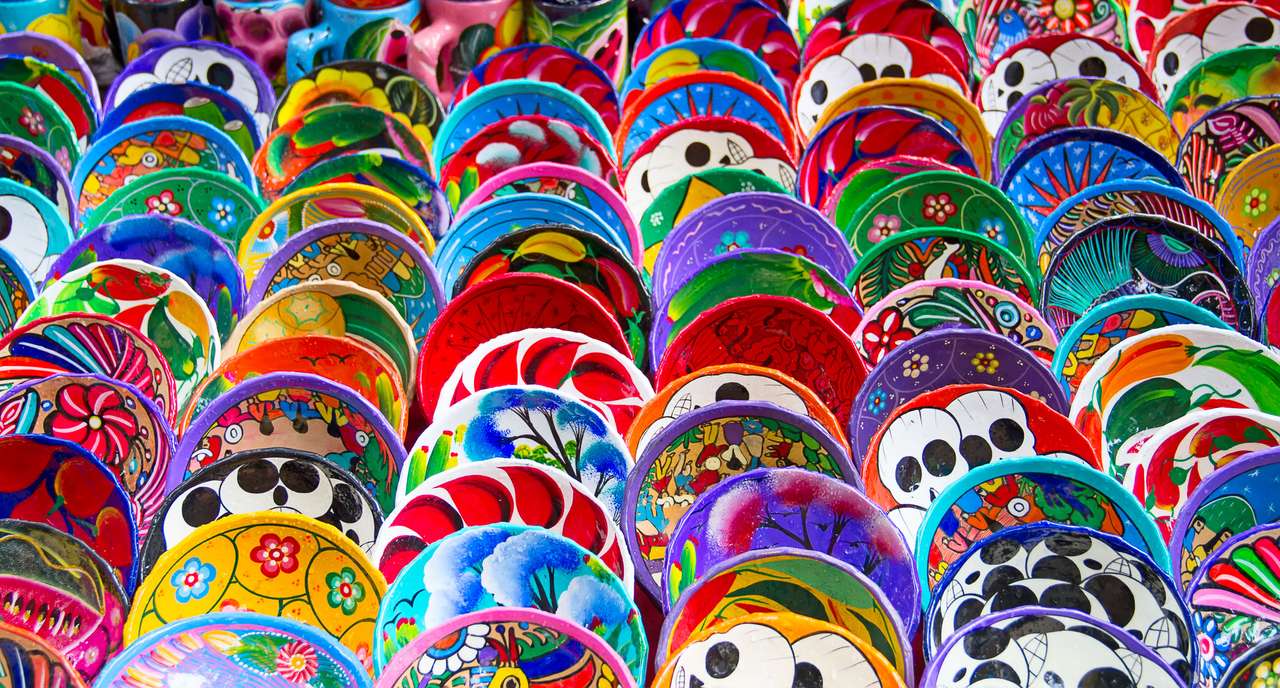 Tradycyjna meksykańska ceramika puzzle