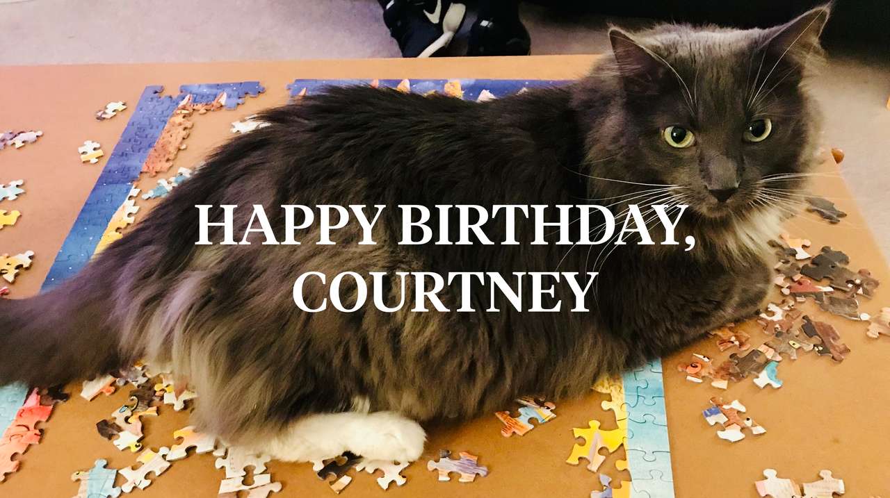Wszystkiego najlepszego, Courtney puzzle online ze zdjęcia