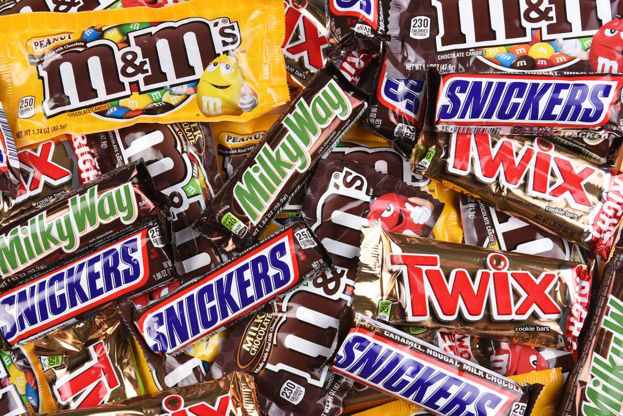 Sweet Candy Bars. puzzle online