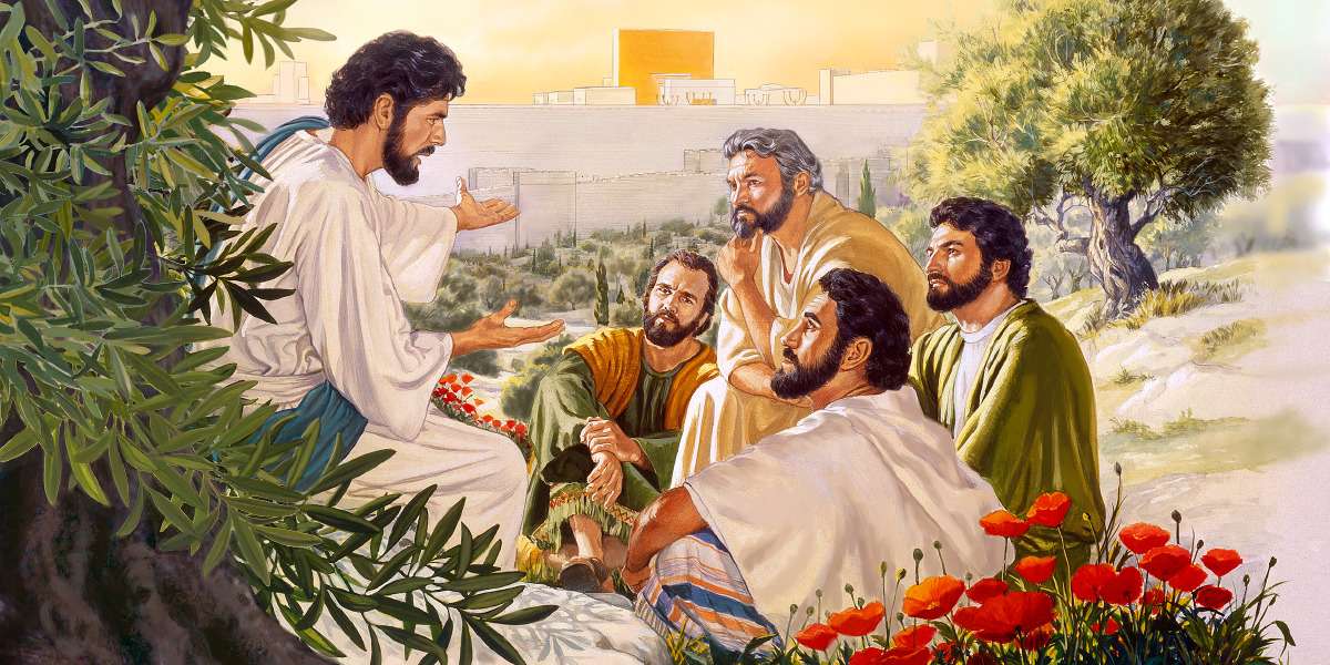 Jezus i jego uczniowie puzzle online ze zdjęcia