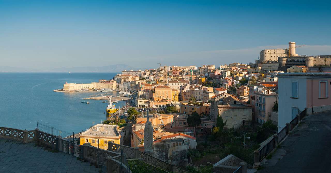 Włochy, panoramiczny widok na zatokę Gaety puzzle online